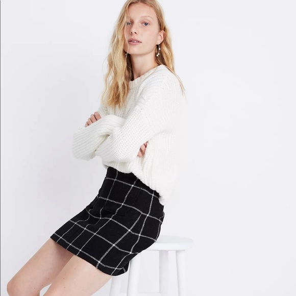 Madewell Dresses & Skirts - Madewell Museum Patch-Pocket Mini Skirt in Windowpane Size 4 (NWT)